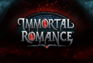Immortal Romance slot logo.