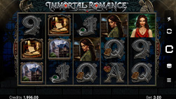 Immortal Romance slot demo game in Red Spins Casino