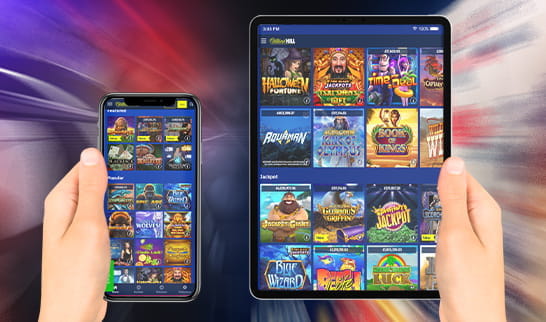 The William Hill casino games on smartphone and tablet devices