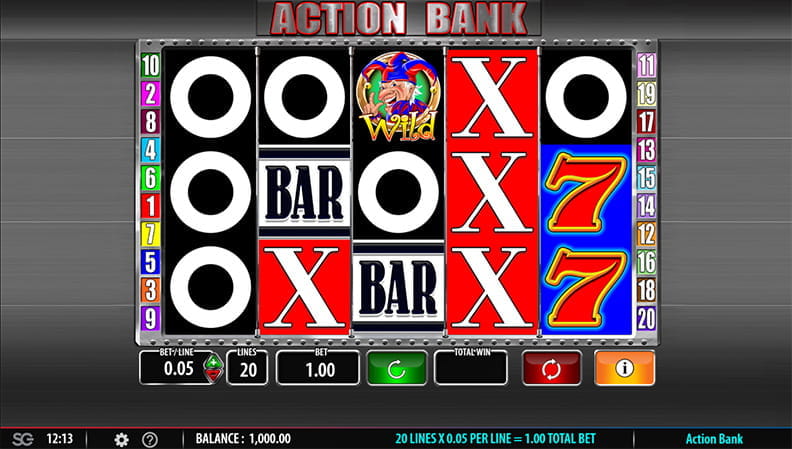 The Action Bank demo game.