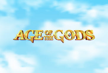 Age of Gods slot logo.