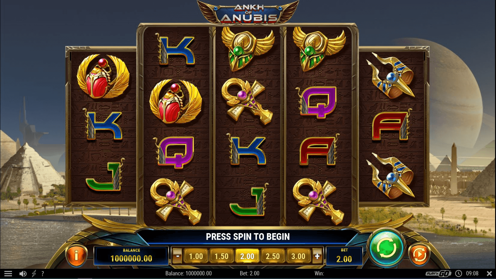 The Ankh of Anubis demo game.