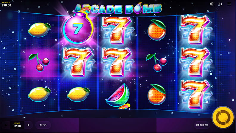 The Arcade Bomb demo game.