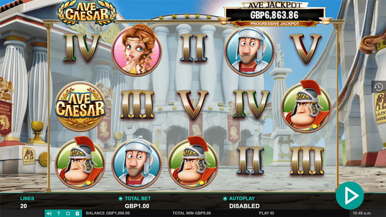 The Ave Caesar demo game.