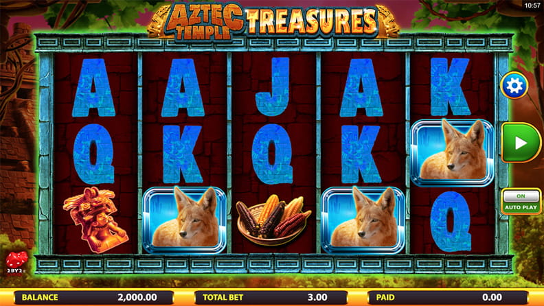 The Aztec Temple Treasures demo game.