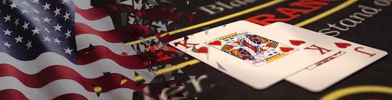 Online blackjack casino imagery