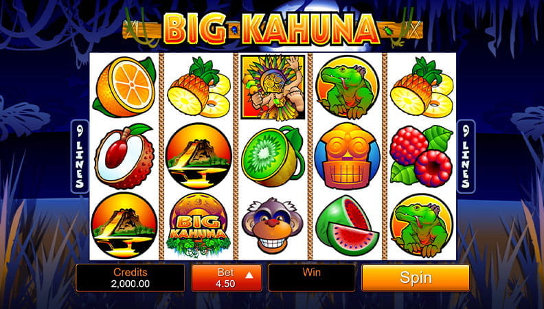 Big Kahuna demo game.