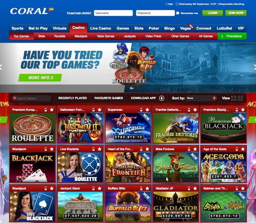 coral online casino