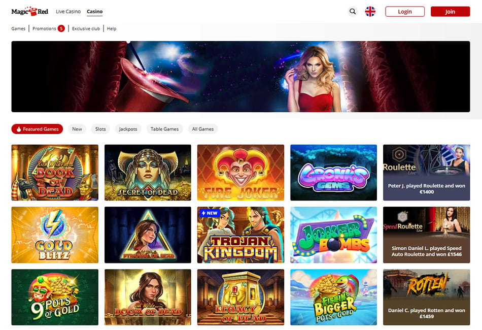 magic red casino online