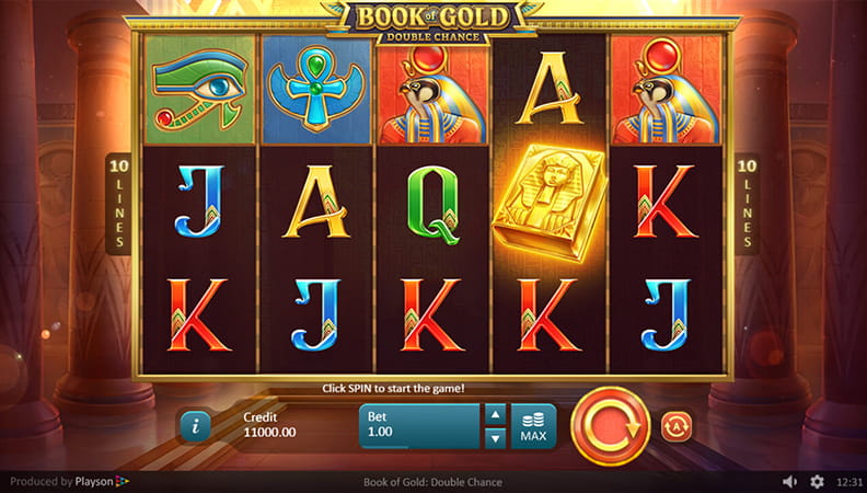The Book of Gold: Double Chance demo game.