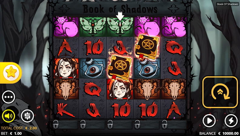 The Book of Shadows Slot demo game.