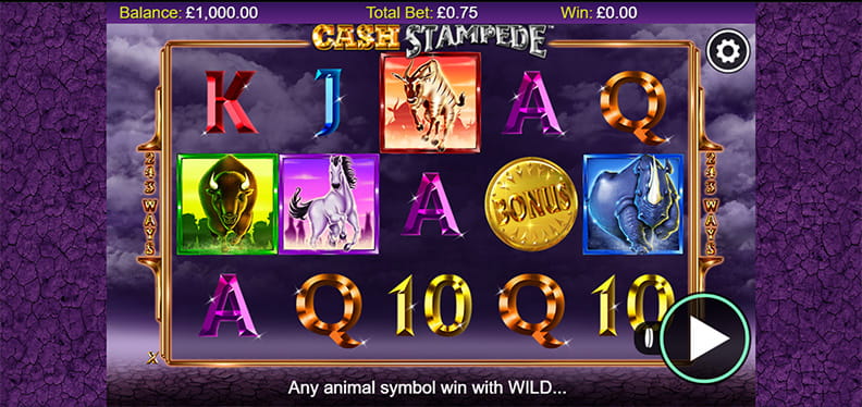 The Cash Stampede demo game