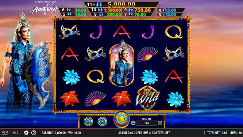 The Cirque du Soleil Amaluna demo game.