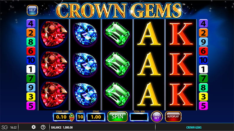 The Crown Gems demo game.