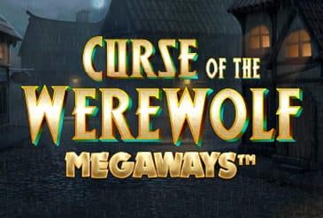 Curse of the Werewolf Megaways slot logo.