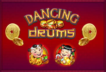 Dancing drums slot logo