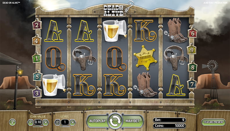 The Dead or Alive slot demo game.