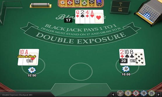 Double Exposure Blackjack by NetEnt overview.