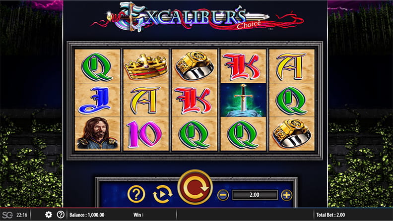 The Excalibur's Choice demo game.