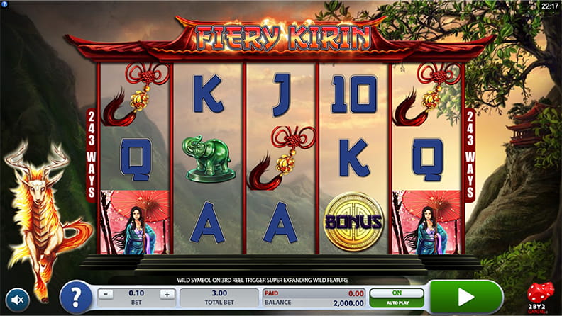 The Fiery Kirin demo game.