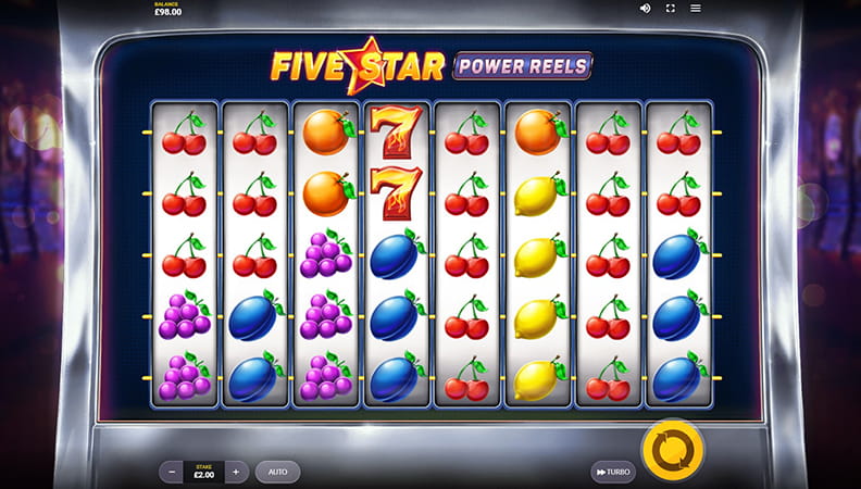 The Five Star Power Reels demo game.
