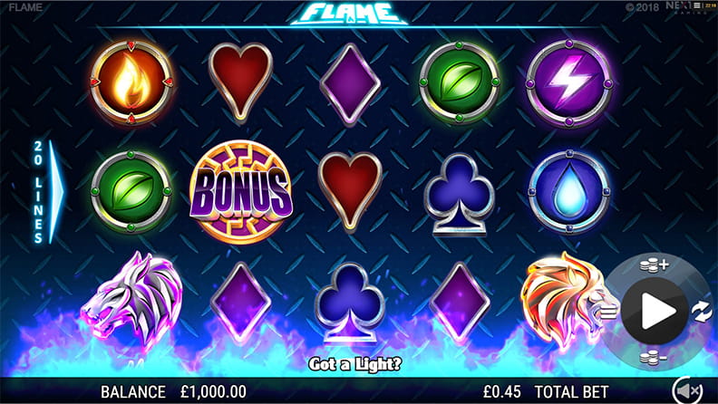 The Flame demo game.