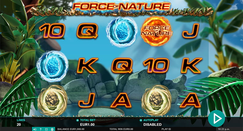 The Force of Nature demo game.