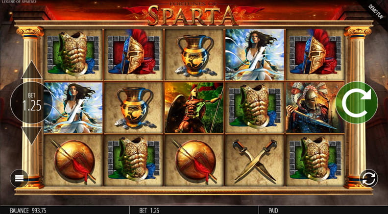 The Fortunes of Sparta demo game.