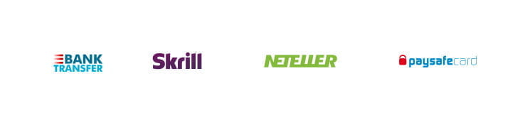 Payment Options of Gate777 which include Skrill and Neteller.