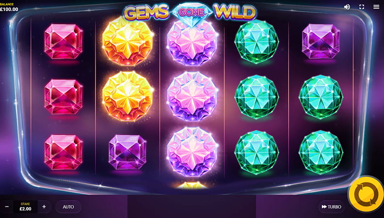 The Gems Gone Wild demo game.