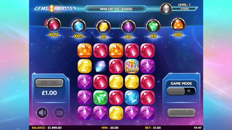 The Gems Odyssey demo game.