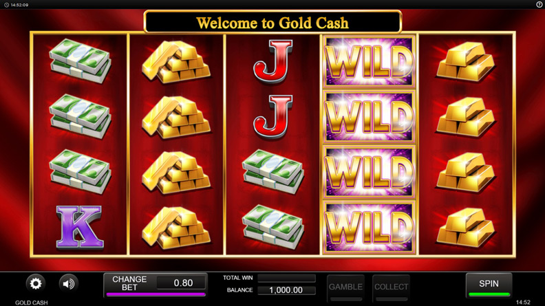 The Gold Cash demo game.
