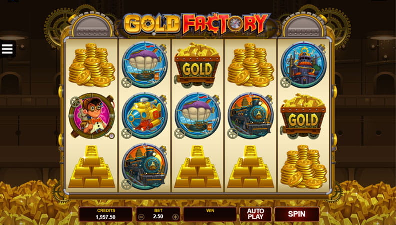 The Gold Factory demo game.