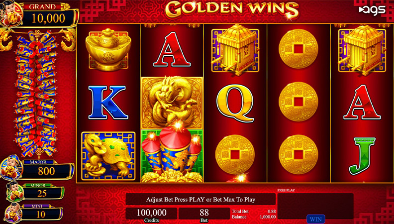 The Golden Wins demo game.