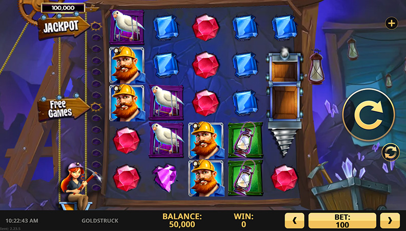 The Goldstruck demo game.