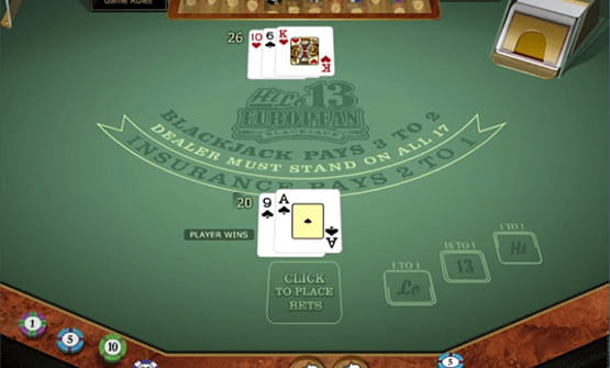 Hi-Lo-13 Blackjack by Microgaming overview.