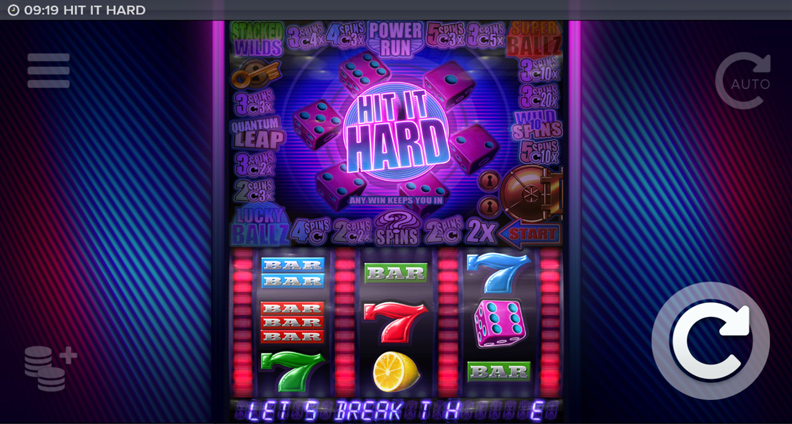 The Hit It Hard demo game.