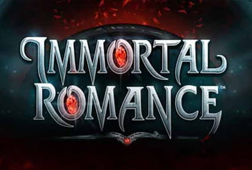 Immortal Romance slot logo.