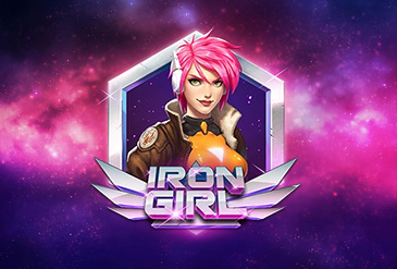 Iron Girl slot logo
