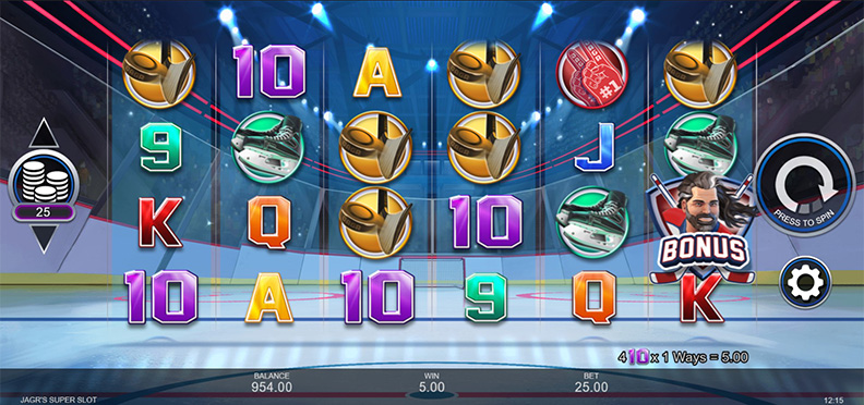 The Jagr's Super Slot demo game.