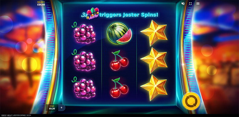 The Jester Spins demo game.