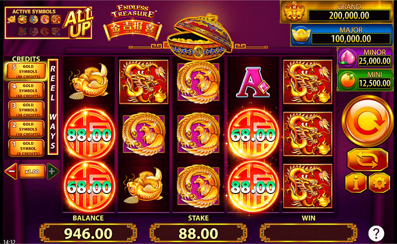 The Jin Ji Bao Xi: Endless Treasure demo game.