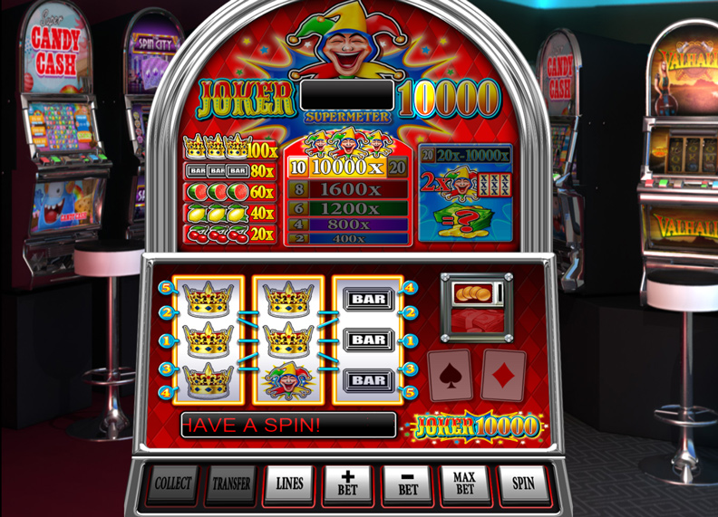 The Joker 10,000 demo game.