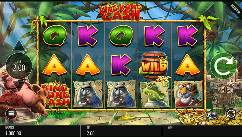 The King Kong Cash demo game.