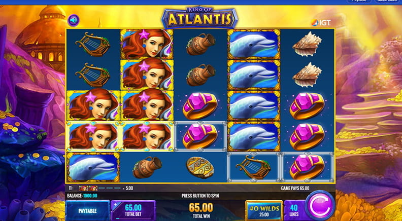 The King of Atlantis demo game.