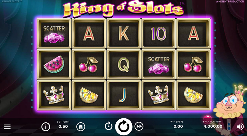 The King of Slots demo game.