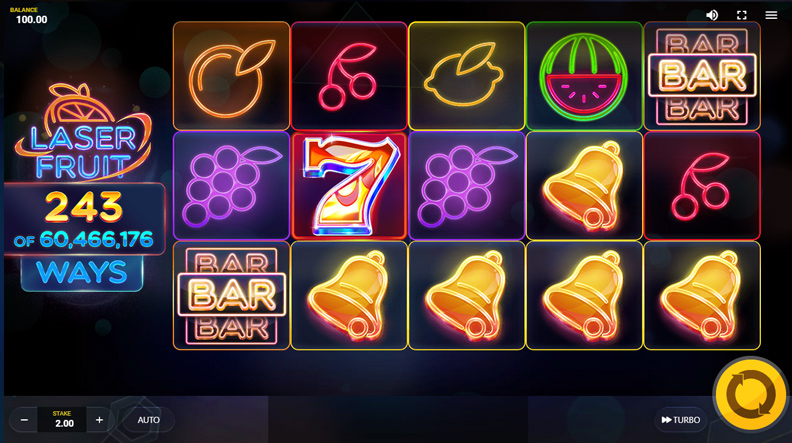 The Laser Fruit demo game.