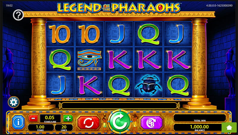 The Legend of the Pharaohs demo game