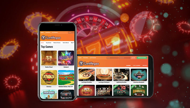 Leovegas mobile app.