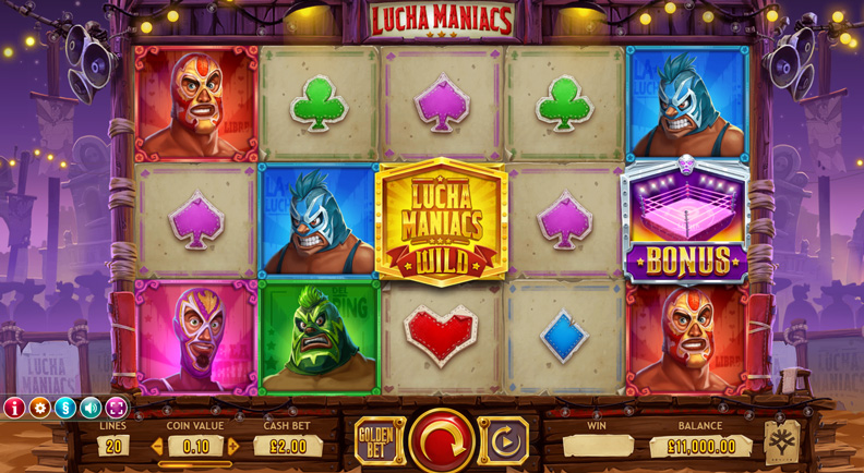 The Lucha Maniacs demo game.